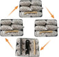 egreen Emergency Fire Starter Magnesium 6 Bags Ferro Rod Striker Wax Jute Rope for Hurricane Storm Outages Hiking Camping + Free Tin Container