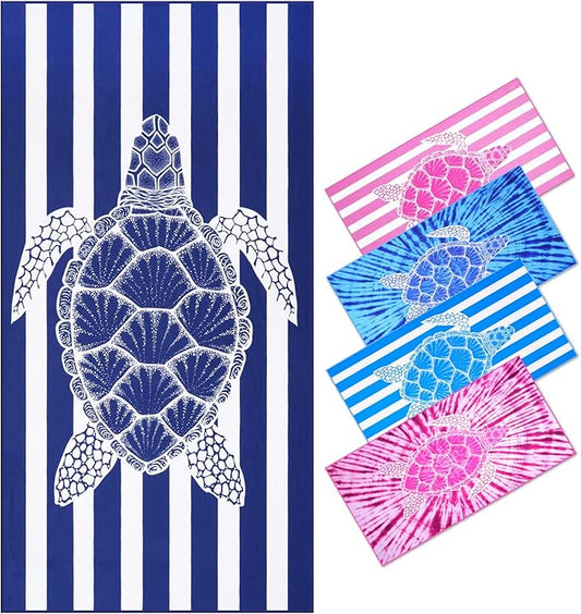 Genovega Microfiber Oversized Beach Towel Lightweight Thin Sandproof Compact Towels Women