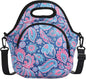 Neoprene Lunch Bag, Thermal Insulated Lunch Tote Bag with Detachable Shoulder Straps, Lightweight & Reusable Lunch Bag for Women Men
