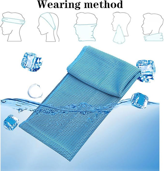 Cooling Towel Workout, Ice Towel for Gym, Fitness, Golf, Yoga, Camping, Hiking, Bowling, Travel, Outdoor Sports Towel