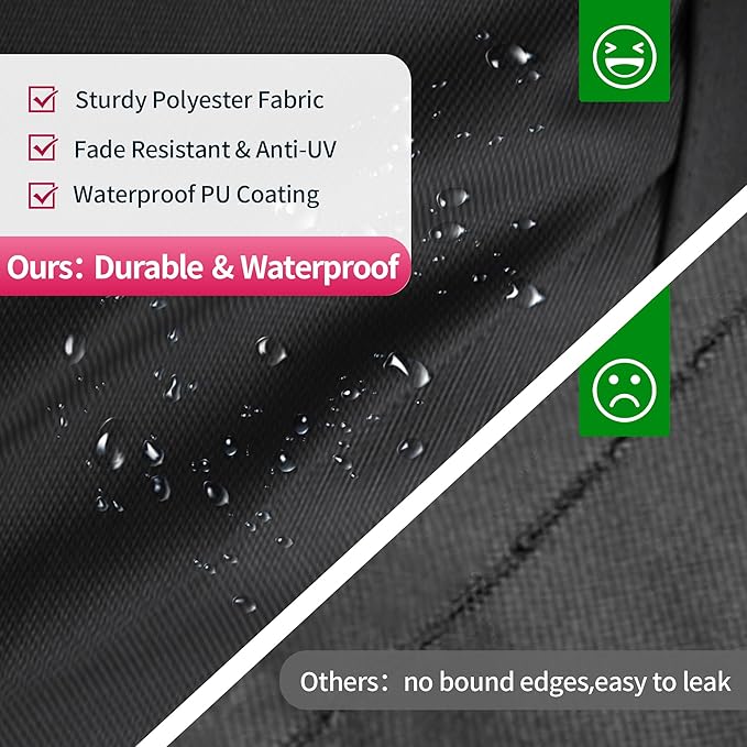 NEXCOVER Trailerable Boat Cover, Length: 17'-19' Beam Width: up to 96", Waterproof Heavy Duty Cover, Fits V-Hull, TRI-Hull, Runabout, Pro-Style, Bass Boat, Storage Bag & Tightening Straps Included.