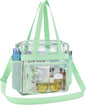 USPECLARE Clear Tote Stadium Approved, Security Travel & Gym Clear Bag for Work Sports Games Concerts