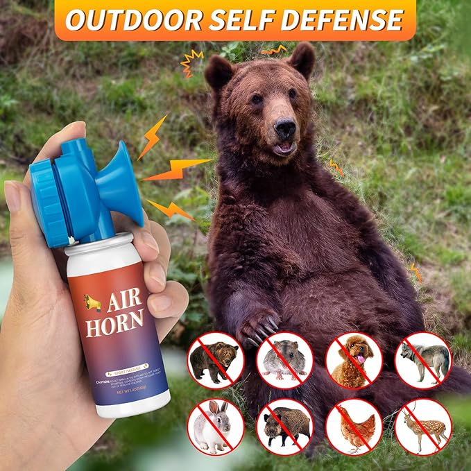Air Horns, Air Horn Can for Safety Loud Marine Air Horns Can 1.4OZ Mini Small Handheld Air Horn for Boat Air Horns for Sporting Events Emergency Use Camping Hiking Outdoor