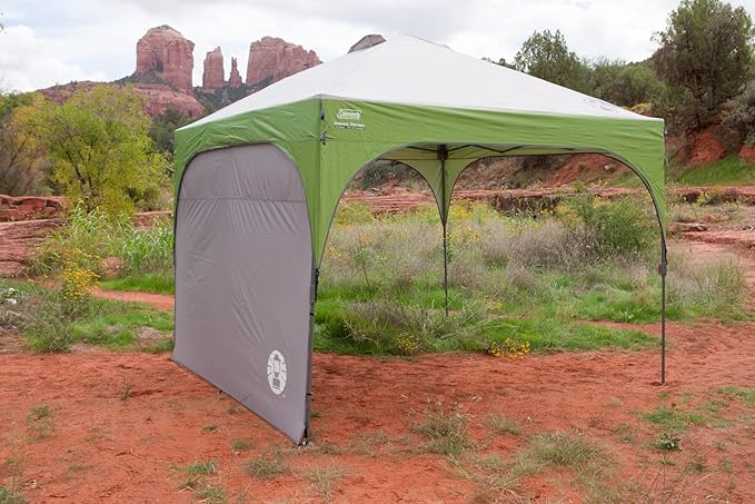 Coleman Sidewall Accessory for 10x10ft Pop-Up Canopy Sun Shelters Removable Shelter Wall to Block Sun Wind & Rain UPF 50+ Protection