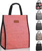 Lunch Bags for Women Insulated Reusable Lunch Tote with Internal Pocket, Lunch Tote bag for Work (Pink)