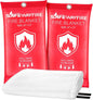 Safewayfire Emergency Fire Blanket - 2 Pack, 47'' x 71'' Fire Suppression Blanket for Kitchen, Fireproof Fiberglass Blanket for Home Safety, Swift Safe Fiberglass Fire Blankets