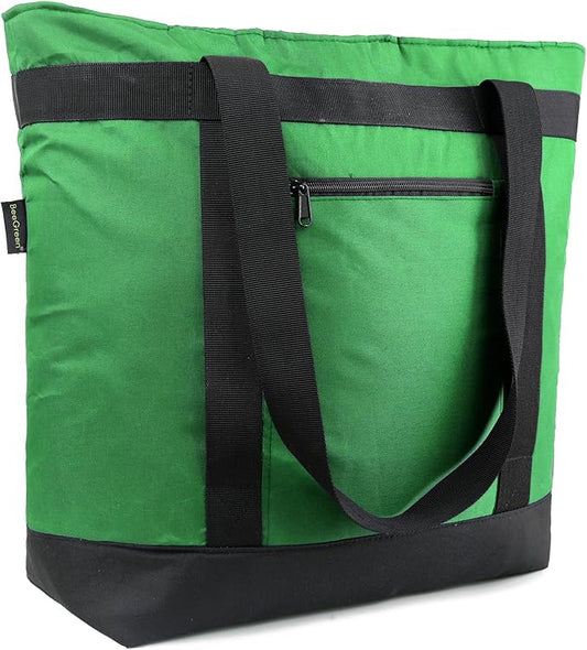 BeeGreen Insulated Cooler Bag Leakproof Freezer Shopping Tote for Groceries Thermal Food Delivery Bag