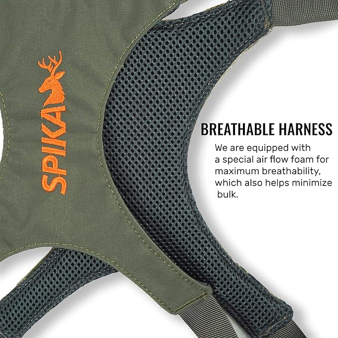 SPIKA Binocular Harness Chest Pack, Bino Case with Rangefinder Waterproof Pouch for Hunting