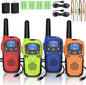 Walkie Talkies for Adults- WokTok Long Range 2 Way Radio for Camping Hiking Hand Held Hiking Accessories Camping Gear Xmas Birthday Gift for Kids,SOS Siren,NOAA Weather Alert,4 Radios