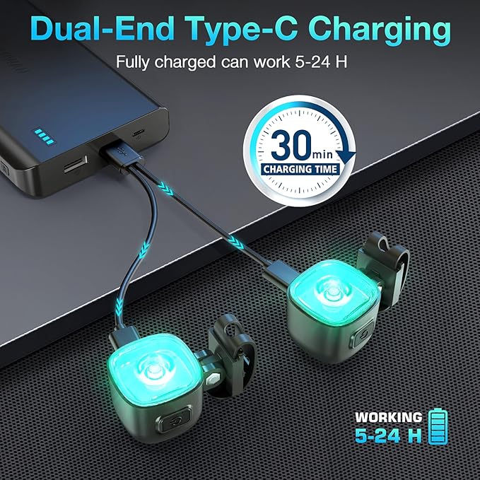 Croc Lights for Shoes Rechargeable, 2Pcs Adjustable and Waterproof Croc Headlights for Adult Shoes, 4 Light Modes, Croc Accessories are Great for Walking Dogs, Camping, and Giving Gifts
