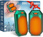 2 Pack Hand Warmers Rechargeable, Electric Hand Warmer Reusable, USB Handwarmers,Outdoor/Indoor/Golf/Camping/Hunting/Pain Relief/Watch Football/Baseball/Warm Gifts for Men Women Kid Birthday Christmas