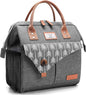 Lekesky Lunch Bag for Women Insulated Lunch Box Leakproof Lunchbox for Adult Work, Grey