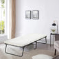 Greaton, 14” Folding Bed with Luxurious Memory Foam Mattress, Strong and Sturdy Metal Frame, Portable Guest Bed for Easy Storage, 31-Inch, White