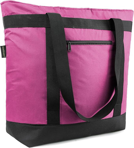 BeeGreen Insulated Cooler Bag Leakproof Freezer Shopping Tote for Groceries Thermal Food Delivery Bag
