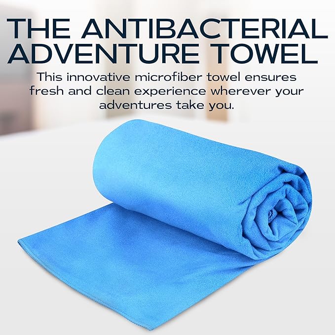 Microfiber Towel Terry. (Blue)