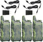 Retevis RT22 Walkie Talkies Rechargeable, Voice Activated, Emergency Alarm, Outdoor Cruise Ship ATV Hunting Skiing Handheld Two Way Radio Walkie-Talkies (4 Pack,Camouflage)