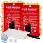 2 Pack Fire Blanket, 40” x 40” Fire Blankets Emergency for Home and Kitchen, Heat Insulation Designed & Flame Retardant Protection Blanket