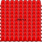KUUQA 100Pcs Red Drawstring Backpack Bag Sack Drawstring Bags Bulk String Bags Storage Bags for Sport Gym Traveling