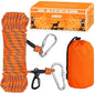 Dog Tie Out Cable for Camping - 50ft/70ft/100ft Portable Reflective Overhead Trolley System for Dogs up to 300lbs - Dog Lead for Yard Camping | Parks | Outdoor Events