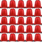 KUUQA 25Pcs Drawstring Backpack Bags String Backpack Sport Bag Sack Cinch Tote Gym Backpack Bulk for Gym Sport Traveling，Red