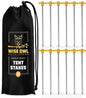 Wise Owl Outfitters Tent Stakes - Heavy Duty Camping Stakes for Outdoor Tent & Tarp - Essential Camping Accessories, Available in 12pk or 16pk