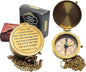 Brass Compass, Birthday Christmas Graduation Day Gift for Teenage Boys Girls Men Women