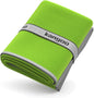 Kangoo Ribbed Microfiber Towel – Super Absorbent and Quick Dry, Suitable for Travel, Beach, Camping, Gym, Pool, Yoga (Green)