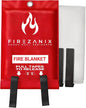Fire Blankets Emergency for Home, Kitchen, Camping, Office and Vehicle | Flame Retardant Fire Extinguishing Blanket | Fire Extinguisher Safety Suppression Blanket - Made from Fiberglass