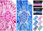 2 Packs Microfiber Oversized Lightweight Thin Beach Towel Sandproof Compact Quick Dry Clearance Towels Extra Large Sand Free Pool Travel Beach Essentials Accessories Women Adult Gift Blue Pink Vortex