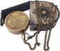 Brass Compass Engraved with Thoreau's Go Confidently Quote and Stamped Leather Case, Boys Gifts