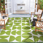 Wonnitar Outdoor Rug 6x9, Waterproof Patios Rug Reversible Plastic Straw Rug, Large Outside Area Rug, Portable Camper RV Mat, Outdoor Carpet for Picnic Balcony Backyard Porch Deck (Green,6'x9')