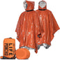 Go Time Gear Emergency Survival Life Poncho 2 Pack - Thermal Use in Camping, Survival Gear - Includes Whistle & Paracord