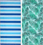 2 Pack Microfiber Beach Towel, Oversized Microfiber Pool Towel 75”x 35”, Sand-Free Beach Towel, Quick Drying Camping Towel, Super Absorbent Bath Towel Blanket, Soft Breathable and Lightweight