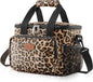Lifewit Large Lunch Bag Insulated Lunch Box Soft Cooler Cooling Tote for Adult Men Women, Leopard 12-Can (9L)