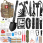 LUXMOM Survival Kit and First Aid Kit, 142Pcs Professional Survival Gear and Equipment with Molle Pouch, for Men Camping Outdoor Adventure/Gifts for Men Dad Christmas