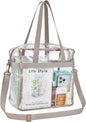 USPECLARE Clear Tote Stadium Approved, Security Travel & Gym Clear Bag for Work Sports Games Concerts