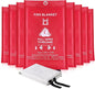 Fire Blankets for Home and Kitchen Emergency Safety – 4 pack 3ft x 3ft Fiberglass Fire Suppression Blanket Suspend Flames Retardant for Cooking Stove Grill Car Garage Office RV Warehouse (8 Pcs)