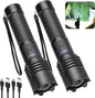 Rechargeable 980000 High Lumens LED Flashlights 2 Pack, Super Bright Flashlight with 3 Modes, IPX6 Waterproof, Powerful Handheld Flash Light for Home Camping Emergency (Black)
