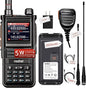 Radtel RT-470X Multi-Bands Ham Radio with NOAA Weather Receiver Handheld Long Range Walkie Talkies 256CH Air Band Two Way Radio Police Marine Transceiver Dual PTT USB-C (add mic,Cable,air Antenna)