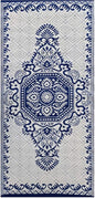 BalajeesUSA Outdoor Rug - 3x6 feet, Blue, Reversible, Portable, beach picnic, Waterproof, Plastic straw patio rugs, RV camper mat 263