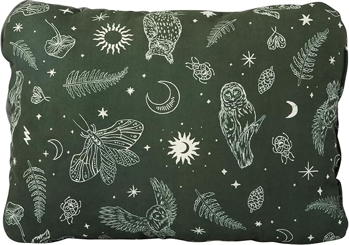 Therm-a-Rest Compressible Cinch Camping and Backpacking Pillow, Regular - 14 x 18 Inch, Woodland