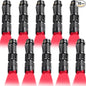Honoson 10 Pieces Red Flashlight LED Single Mode Light One Mode LED Torch Scalable Red Light Flashlight for Astronomy Aviation Night Observation