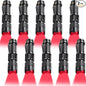 Honoson 2 Pieces Red Flashlight LED Single Mode Light One Mode LED Torch Scalable Red Light Flashlight for Astronomy Aviation Night Observation