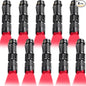 Honoson 4 Pieces Red Flashlight LED Single Mode Light One Mode LED Torch Scalable Red Light Flashlight for Astronomy Aviation Night Observation