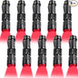 Honoson 6 Pieces Red Flashlight LED Single Mode Light One Mode LED Torch Scalable Red Light Flashlight for Astronomy Aviation Night Observation