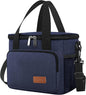 Femuar Lunch Bags for Women/Men, Insulated Lunch Bag for Work Office Picnic - Lunch Cooler Bag Leakproof Lunch Box with Adjustable Shoulder Strap - Dark Blue