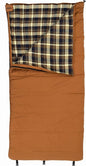 ALPS OutdoorZ Redwood -10° Sleeping Bag, Plaid Flannel Lined, Cotton Canvas
