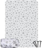 Mellowdy Companion Outdoor Printing Blanket - Waterproof, Wind-resistant, Warm, Utility Blanket for Camping, Picnic, Stadium, Beach, Gameday, Travel, Foldable with Carrying Bag （Snowflakes,55x80 inch）