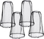 Mosquito Head Net Mesh, Bug Net for Head Mosquito Face Net for Outdoor Hiking Camping Fishing Mosquito and Insert Protection (4 Pack Black)