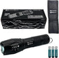LED Flashlight – Bright, Zoomable, High Lumen 5-Mode Tactical Flashlight – AAA Batteries & Case Included. Perfect for Emergencies, Outdoors, Camping, EDC or a Gift.